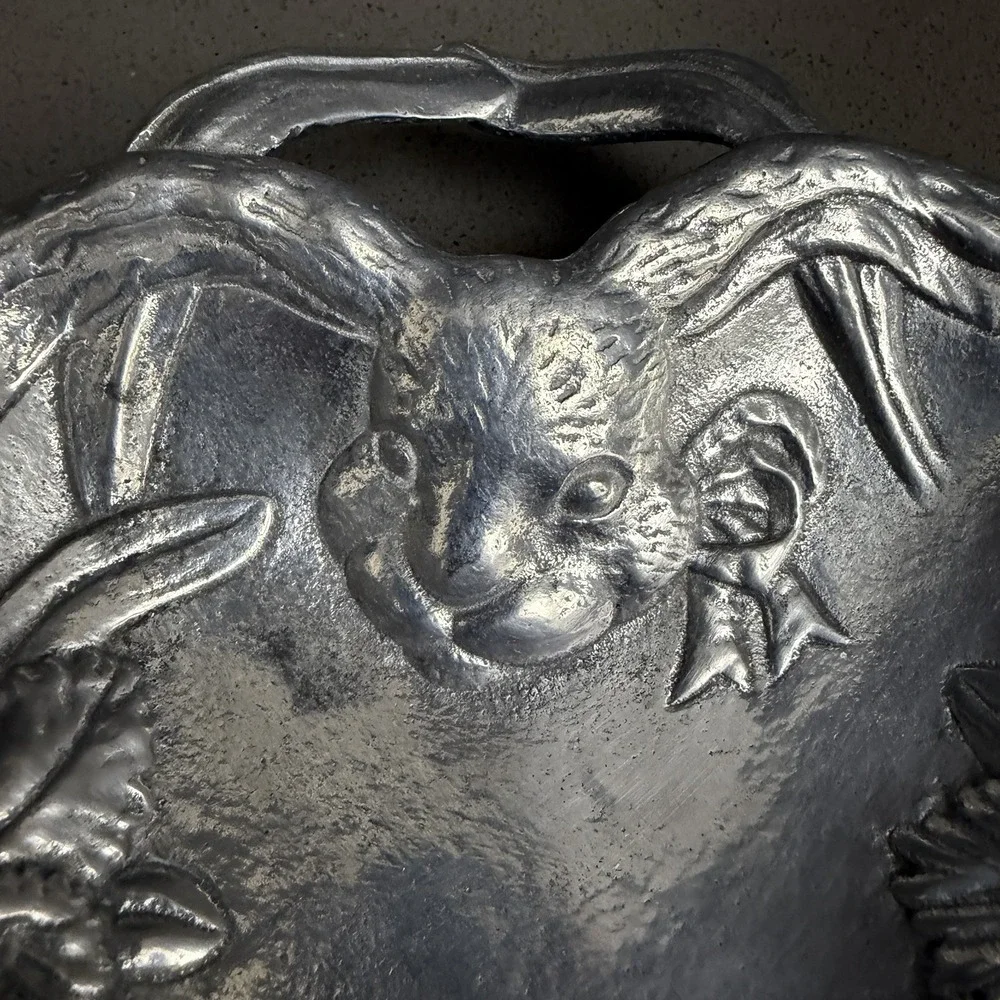 Vintage Arthur Court Bunny Rabbit Heart Bowl 5.25